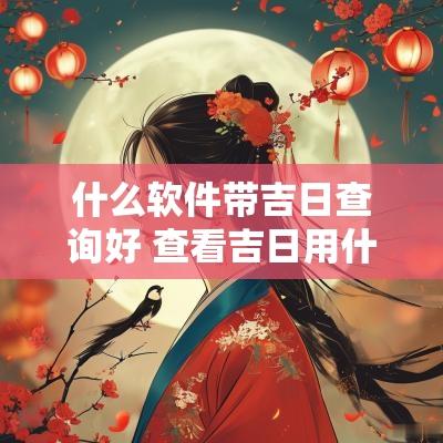 什么软件带吉日查询好 查看吉日用什么软件很精准