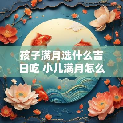 孩子满月选什么吉日吃 小儿满月怎么择吉日呢