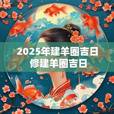 2025年建羊圈吉日 修建羊圈吉日
