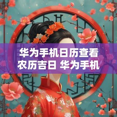 华为手机日历查看农历吉日 华为手机日历查看
