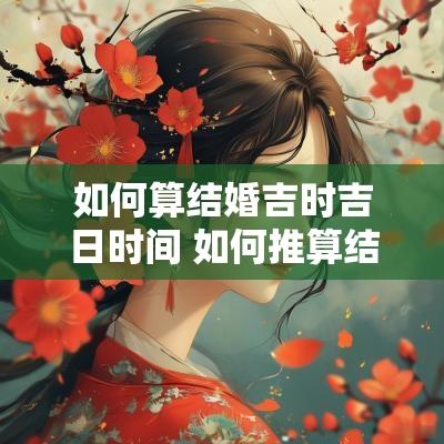 如何算结婚吉时吉日时间 如何推算结婚日子