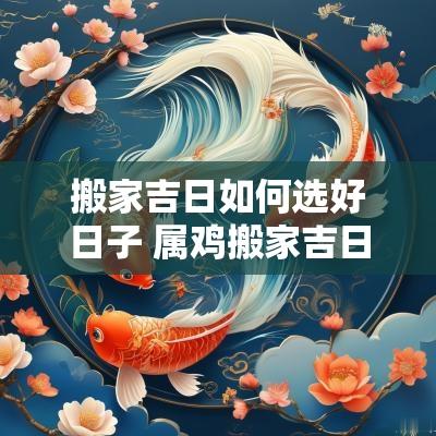 搬家吉日如何选好日子 属鸡搬家吉日冬月哪天好日子
