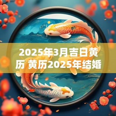 2025年3月吉日黄历 黄历2025年结婚吉日