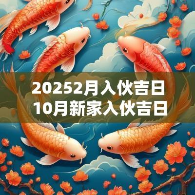 20252月入伙吉日 10月新家入伙吉日表