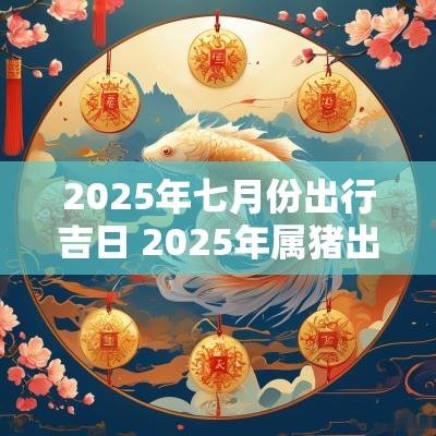 2025年七月份出行吉日 2025年属猪出行吉日
