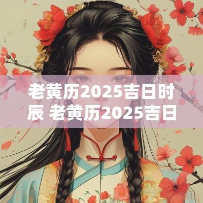 老黄历2025吉日时辰 老黄历2025吉日生孩子