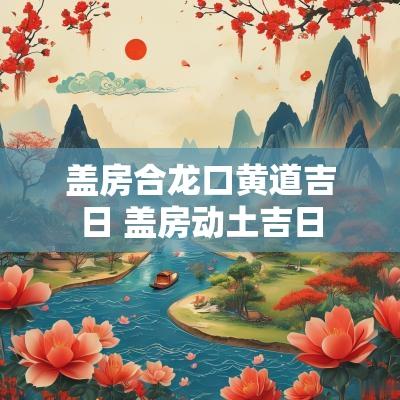 盖房合龙口黄道吉日 盖房动土吉日