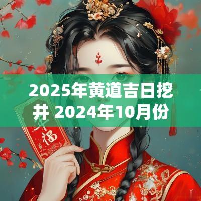 2025年黄道吉日挖井 2025年10月份挖井吉日
