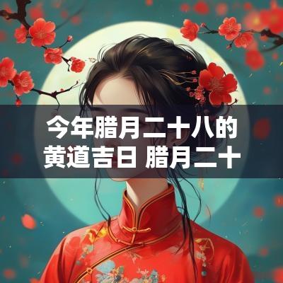 今年腊月二十八的黄道吉日 腊月二十几黄道吉日