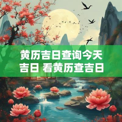 黄历吉日查询今天吉日 看黄历查吉日结婚吉日