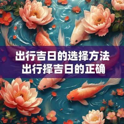 出行吉日的选择方法 出行择吉日的正确方法