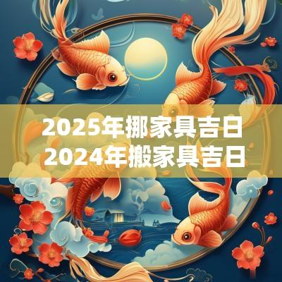 2025年挪家具吉日 2025年搬家具吉日一览表