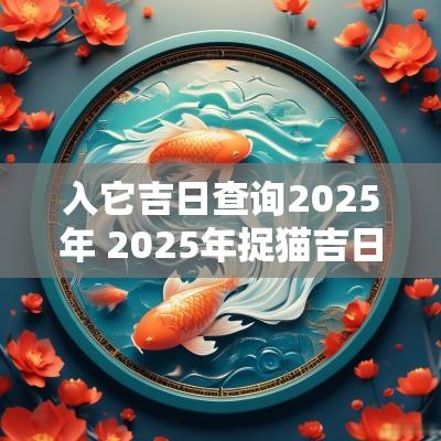 入它吉日查询2025年 2025年捉猫吉日查询