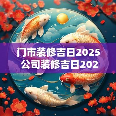 门市装修吉日2025 公司装修吉日2025