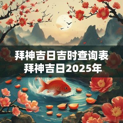 拜神吉日吉时查询表 拜神吉日2025年