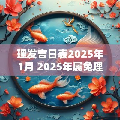 理发吉日表2025年1月 2025年属兔理发吉日