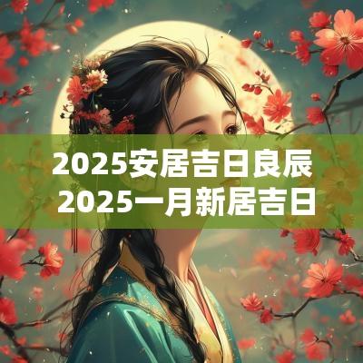 2025安居吉日良辰 2025一月新居吉日一览表