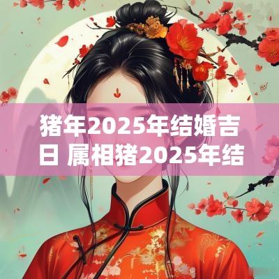 猪年2025年结婚吉日 属相猪2025年结婚吉日