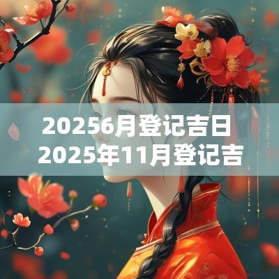20256月登记吉日 2025年11月登记吉日