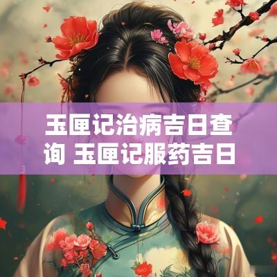 玉匣记治病吉日查询 玉匣记服药吉日