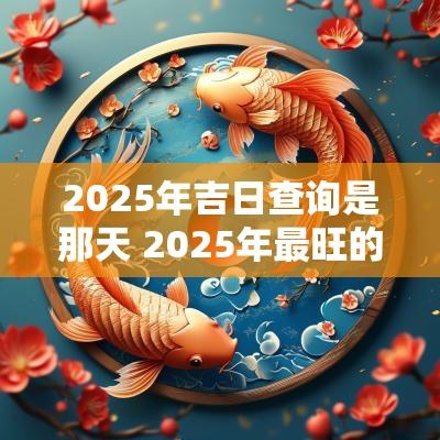 2025年吉日查询是那天 2025年最旺的结婚吉日