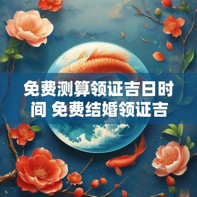 免费测算领证吉日时间 免费结婚领证吉日查询