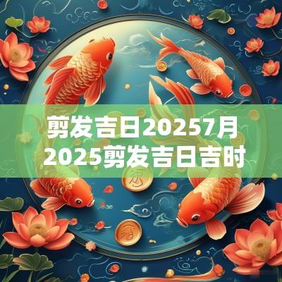 剪发吉日20257月 2025剪发吉日吉时