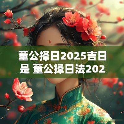 董公择日2025吉日是 董公择日法2025年吉日