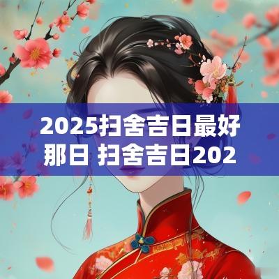 2025扫舍吉日最好那日 扫舍吉日2025年最好时间
