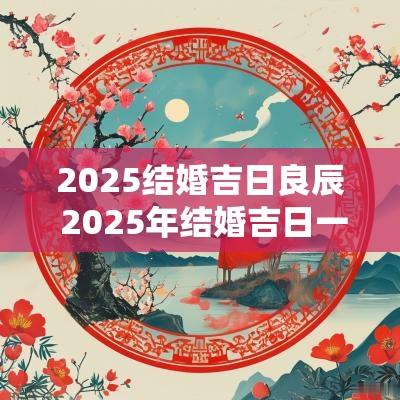 2025结婚吉日良辰 2025年结婚吉日一览表