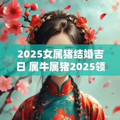 2025女属猪结婚吉日 属牛属猪2025领证吉日