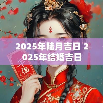 2025年陆月吉日 2025年结婚吉日