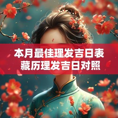 本月最佳理发吉日表 藏历理发吉日对照表