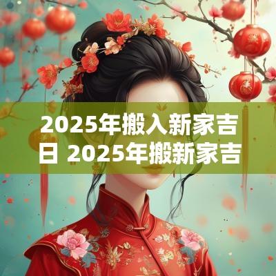 2025年搬入新家吉日 2025年搬新家吉日一览表