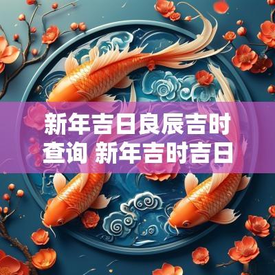 新年吉日良辰吉时查询 新年吉时吉日