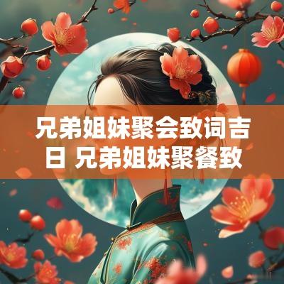 兄弟姐妹聚会致词吉日 兄弟姐妹聚餐致辞