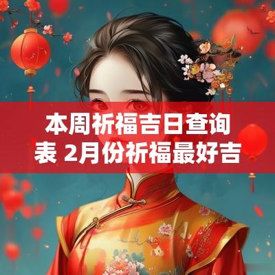 本周祈福吉日查询表 2月份祈福最好吉日