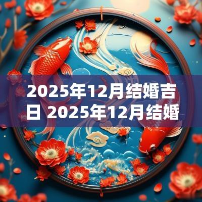 2025年12月结婚吉日 2025年12月结婚吉日一览表
