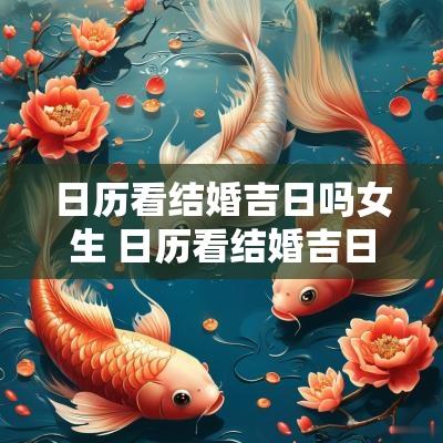 日历看结婚吉日吗女生 日历看结婚吉日