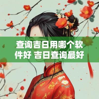 查询吉日用哪个软件好 吉日查询最好用的软件