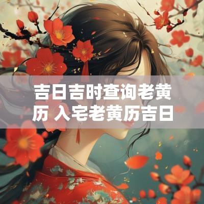 吉日吉时查询老黄历 入宅老黄历吉日吉时