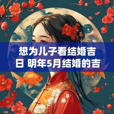 想为儿子看结婚吉日 明年5月结婚的吉日