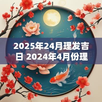 2025年24月理发吉日 2025年4月份理发吉日表