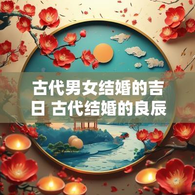 古代男女结婚的吉日 古代结婚的良辰吉日