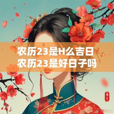 农历23是H么吉日 农历23是好日子吗