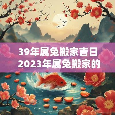 39年属兔搬家吉日 2025年属兔搬家的最佳时间