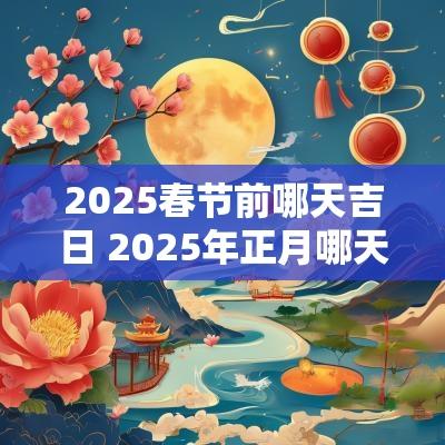 2025春节前哪天吉日 2025年正月哪天是吉日