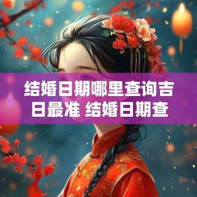 结婚日期哪里查询吉日最准 结婚日期查询