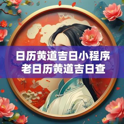 日历黄道吉日小程序 老日历黄道吉日查询
