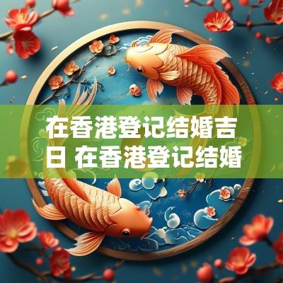 在香港登记结婚吉日 在香港登记结婚